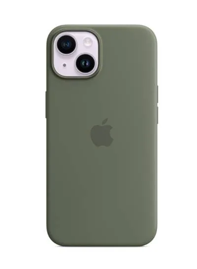 iPhone 14 Plus silikone-etui med MagSafe (Olive)