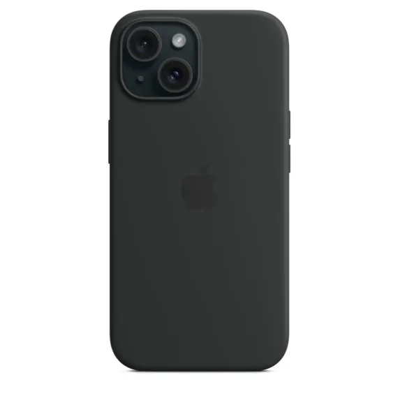 iPhone 15 Silicone Case with MagSafe - Black